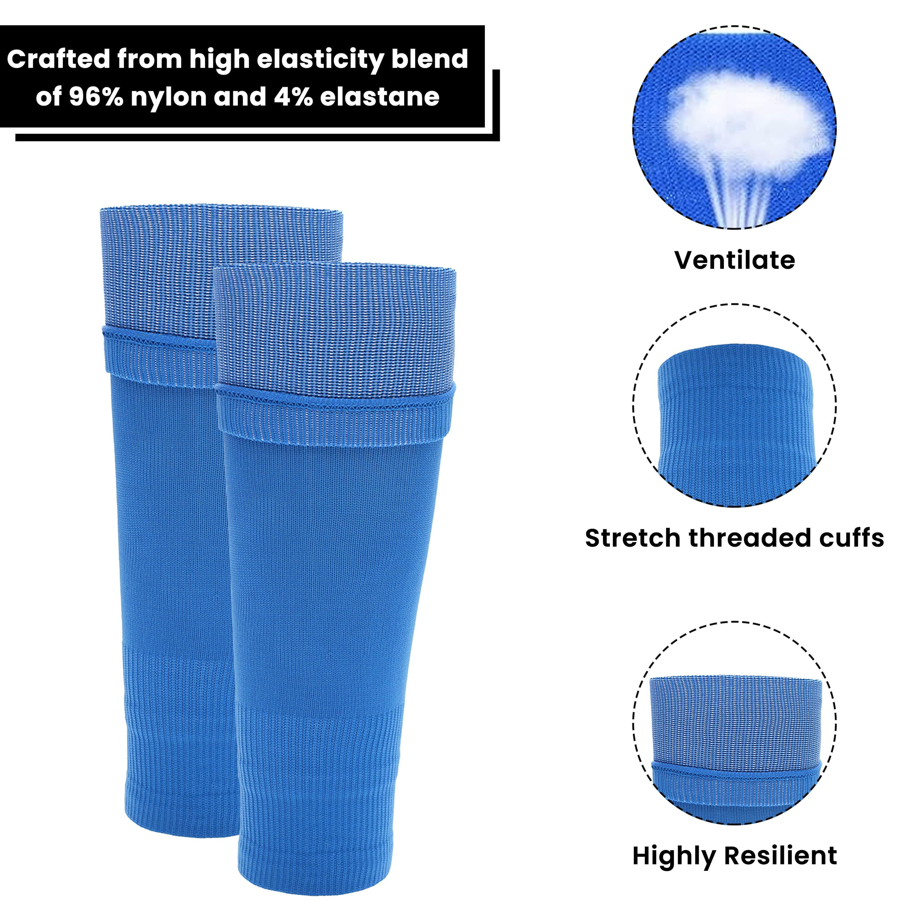 kids-leg-sleeve-socks-blue-fits-over-calf-shin-pads-compression-sleeves-for-football-training-running-by-sock-stack-blue-socks-1176798638 - Bobobiy