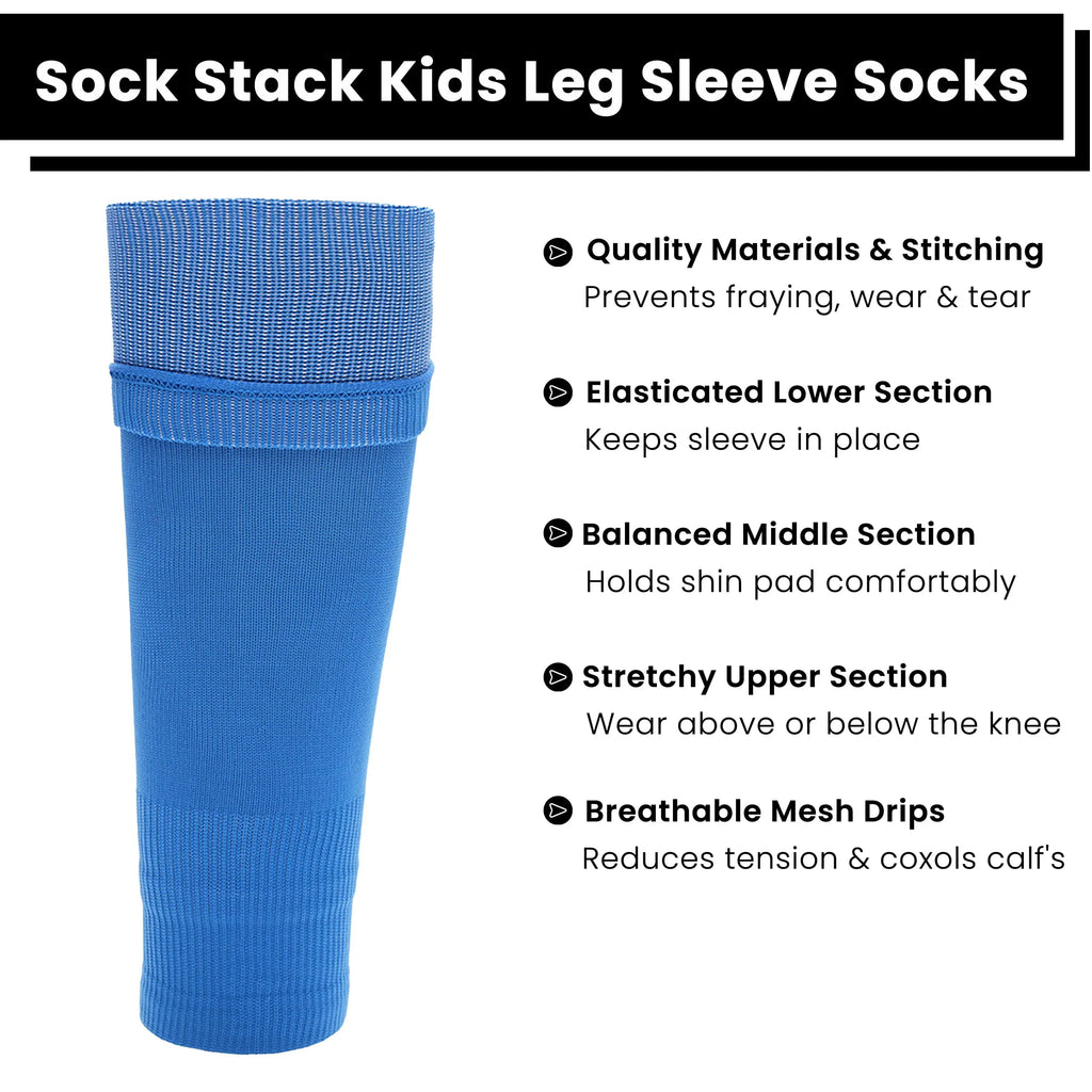 kids-leg-sleeve-socks-blue-fits-over-calf-shin-pads-compression-sleeves-for-football-training-running-by-sock-stack-blue-socks-1176798639 - Bobobiy