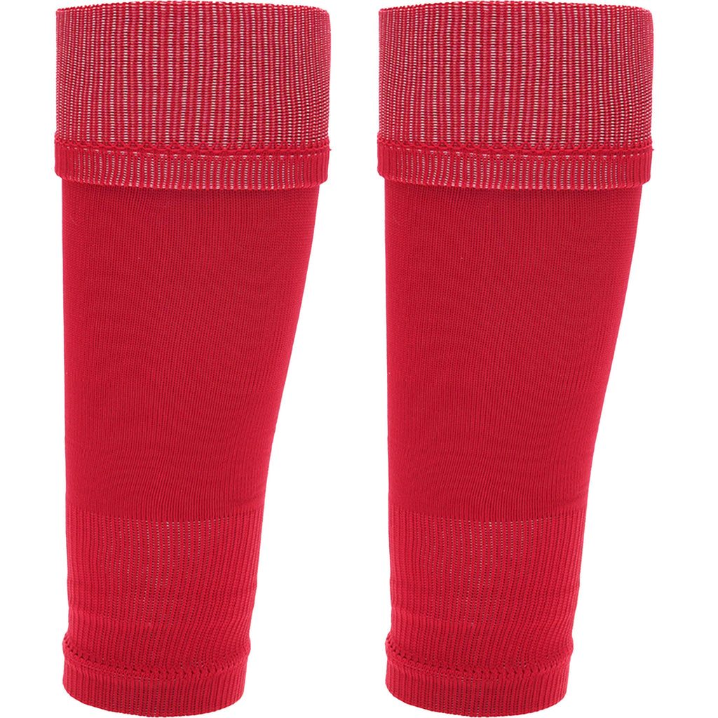 kids-leg-sleeve-socks-red-fits-over-calf-shin-pads-compression-sleeves-for-football-training-running-by-sock-stack-red-socks-1176513507 - Bobobiy