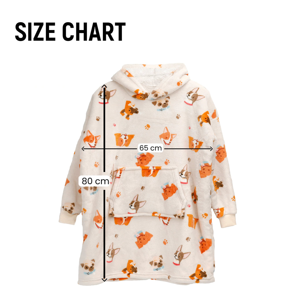 kids-oversized-hooded-blanket-hoodie-sherpa-fur-fleece-dogs-pattern-ultra-soft-cozy-loungewear-for-boys-and-girls-aged-8-15-by-daisy-dreamer-dogs-hooded-blanket-1034695434 - Bobobiy
