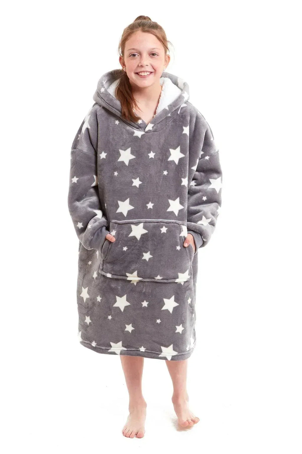 kids-oversized-hooded-fleece-blanket-ultra-soft-sherpa-fur-with-elastic-cuffs-and-double-pocket-for-ages-8-15-by-daisy-dreamer-hooded-blanket-617785563 - Bobobiy