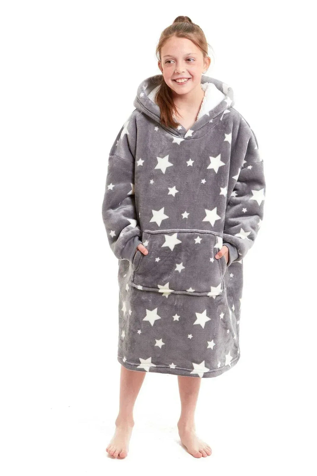 kids-oversized-hooded-fleece-blanket-ultra-soft-sherpa-fur-with-elastic-cuffs-and-double-pocket-for-ages-8-15-by-daisy-dreamer-hooded-blanket-617785589 - Bobobiy