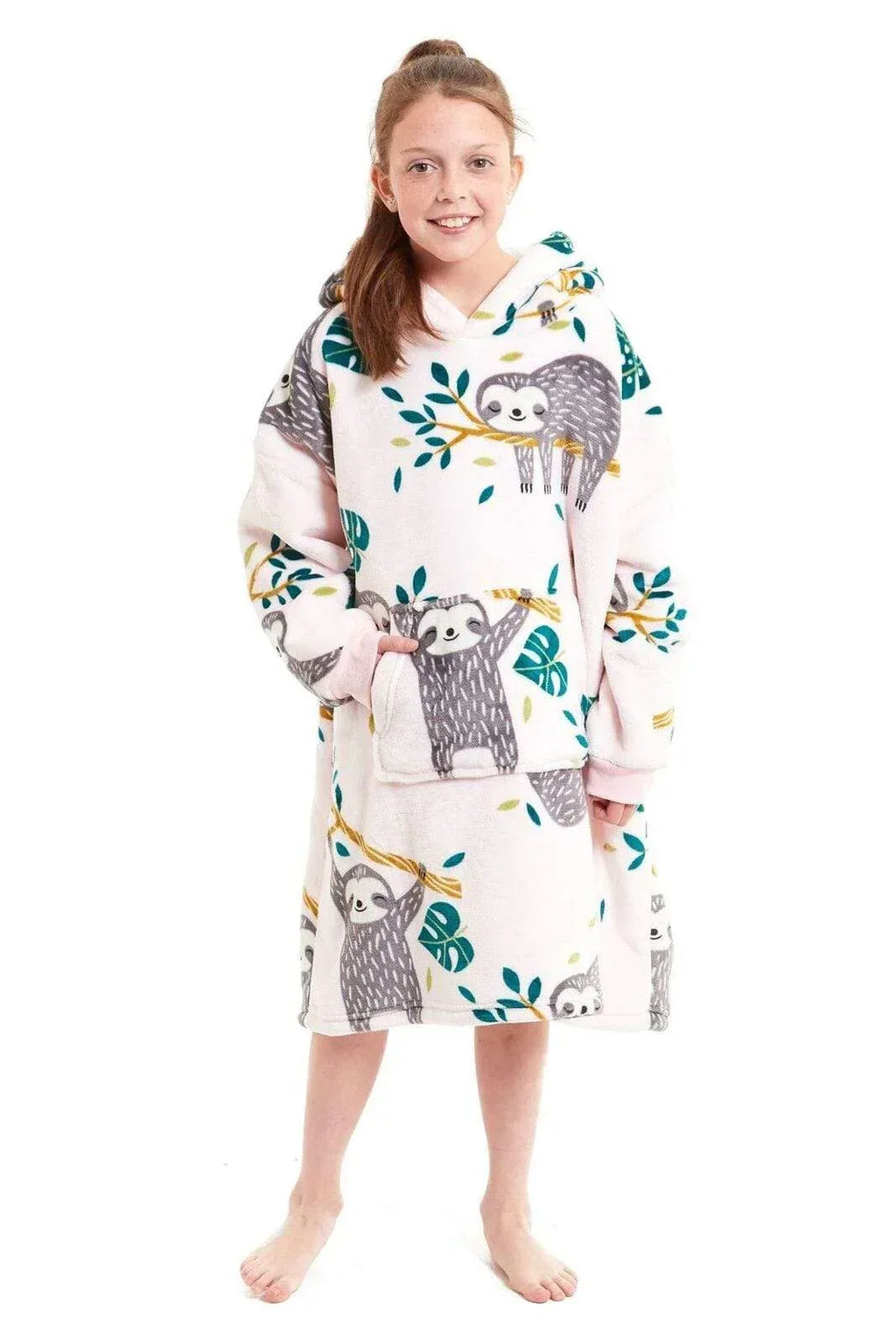 kids-oversized-hooded-fleece-blanket-ultra-soft-sherpa-fur-with-elastic-cuffs-and-double-pocket-for-ages-8-15-by-daisy-dreamer-hooded-blanket-617785590 - Bobobiy