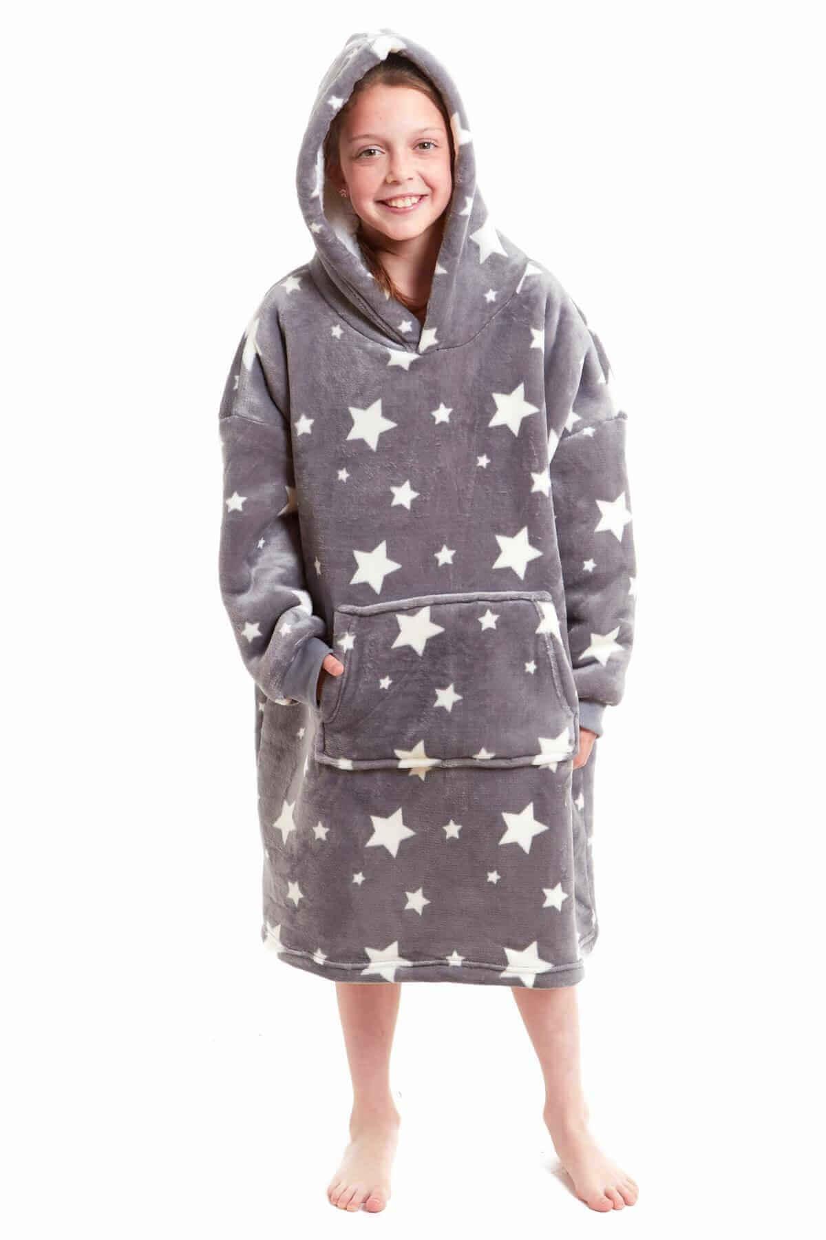 kids-oversized-hooded-fleece-blanket-with-reversible-sherpa-double-pocket-ultra-soft-cozy-wearable-blanket-for-lounging-and-outdoor-ages-8-15-by-daisy-dreamer-hooded-blanket-117651366 - Bobobiy