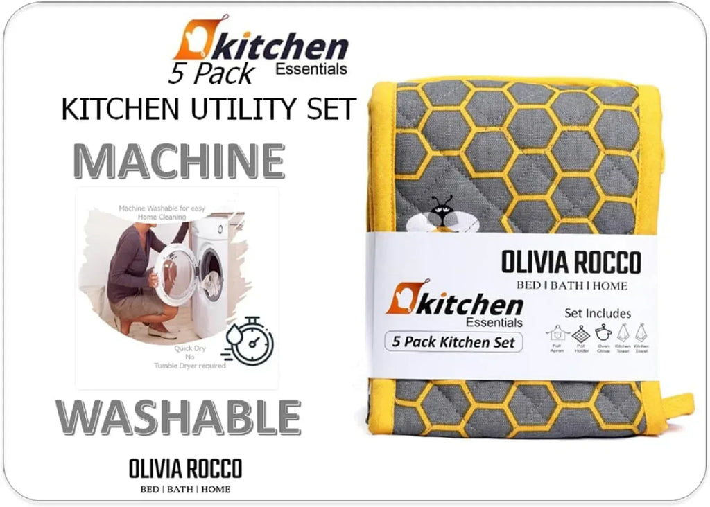 kitchen-sets-apron-double-oven-gloves-towel-set-heat-resistant-oven-mitts-pot-holder-for-home-kitchen-baking-and-cooking-pack-of-5-by-olivia-rocco-apron-1171105736 - Bobobiy