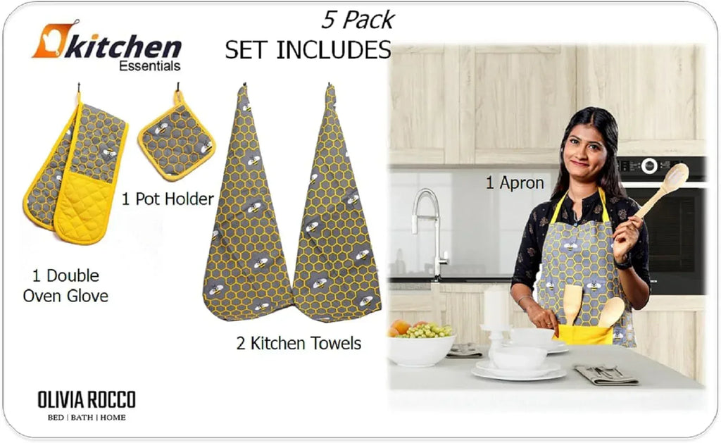 kitchen-sets-apron-double-oven-gloves-towel-set-heat-resistant-oven-mitts-pot-holder-for-home-kitchen-baking-and-cooking-pack-of-5-by-olivia-rocco-apron-1171105737 - Bobobiy