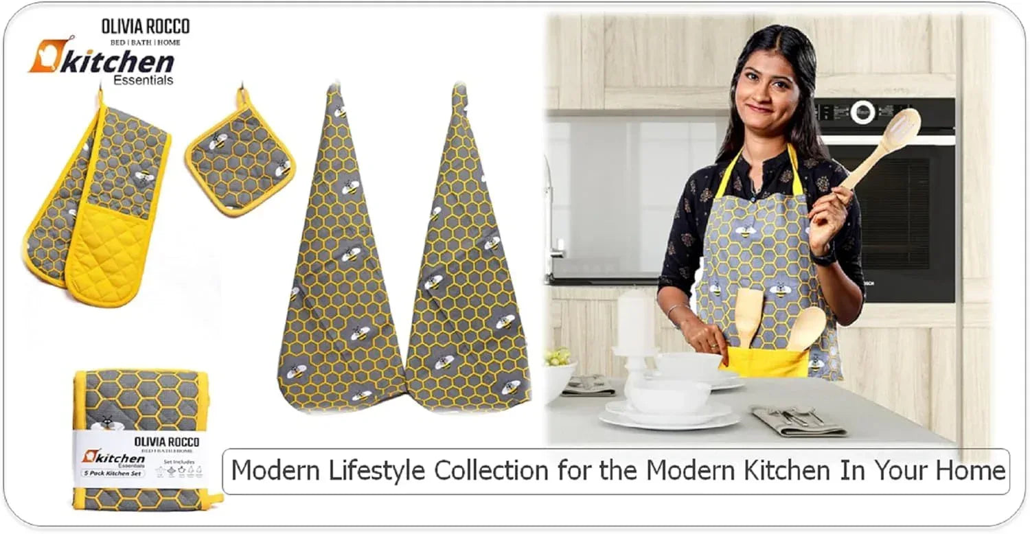 kitchen-sets-apron-double-oven-gloves-towel-set-heat-resistant-oven-mitts-pot-holder-for-home-kitchen-baking-and-cooking-pack-of-5-by-olivia-rocco-apron-1171105740 - Bobobiy