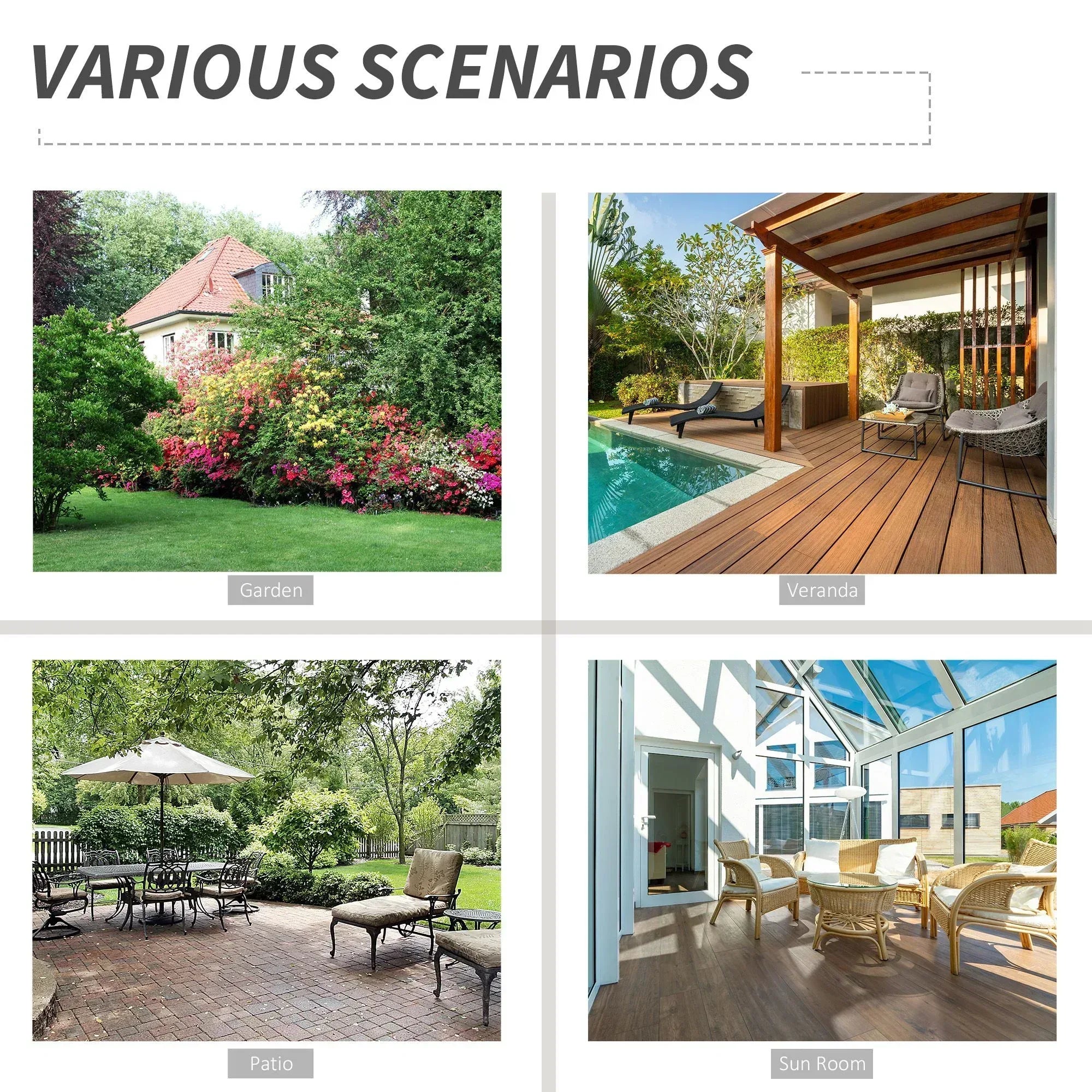 Set of Four Folding Rattan Seat Chairs - Brown - Bobobiy