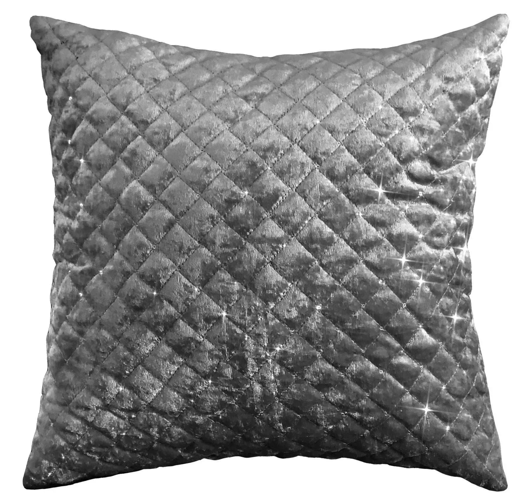kylie-duvet-set-luxurious-charcoal-gold-velvet-bedding-with-quilted-trim-diamante-detailing-in-various-sizes-by-olivia-rocco-charcoal-cushion-cover-duvet-cover-518100416 - Bobobiy