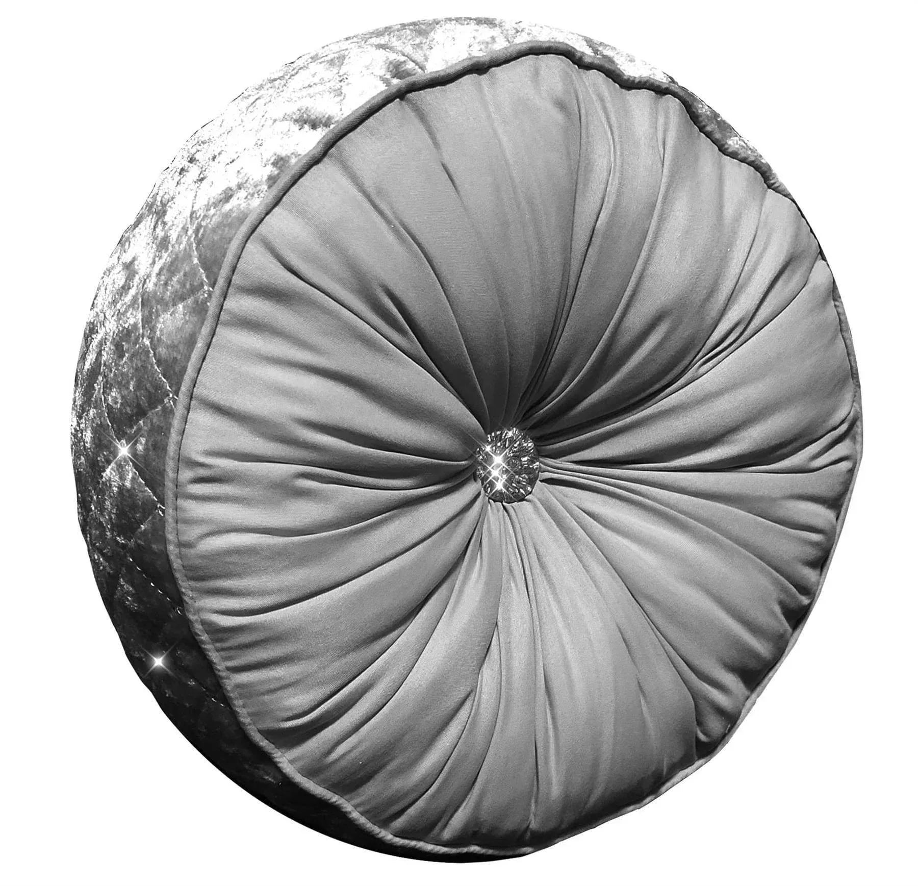 kylie-duvet-set-luxurious-charcoal-gold-velvet-bedding-with-quilted-trim-diamante-detailing-in-various-sizes-by-olivia-rocco-charcoal-round-cushion-duvet-cover-518100420 - Bobobiy