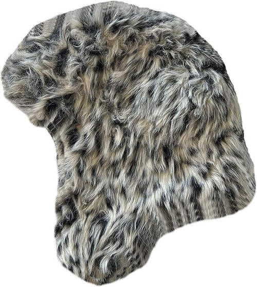 ladies-faux-fur-winter-ski-hat-with-ear-flaps-and-matching-mittens-set-for-warmth-and-style-ideal-for-outdoor-activities-by-sock-stack-dark-fur-trapper-hat-trapper-hat-1176514104 - Bobobiy