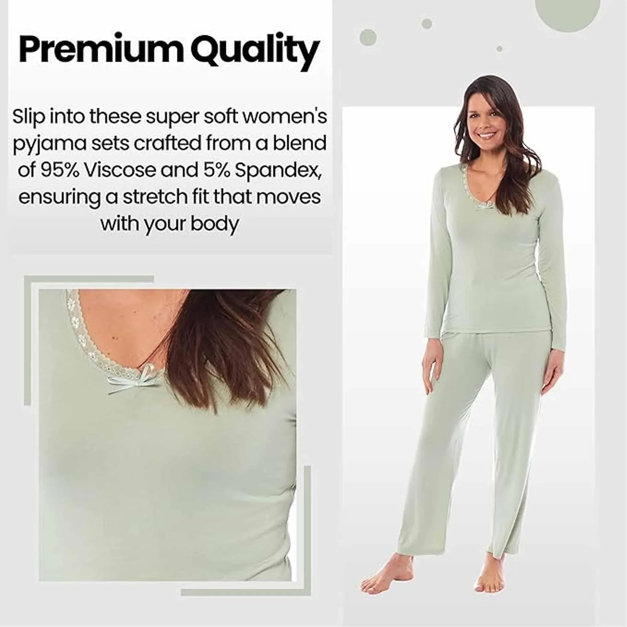 ladies-ultra-soft-long-sleeve-pyjama-set-stretch-fit-black-green-cozy-all-seasons-loungewear-viscose-spandex-women-s-nightwear-uk-sizes-8-22-by-daisy-dreamer-pyjamas-1177921914 - Bobobiy