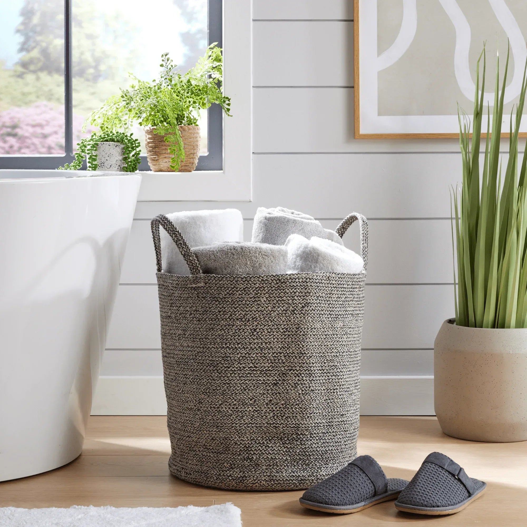 large-woven-cotton-laundry-basket-with-handles-durable-rope-storage-bin-for-clothes-toys-household-items-versatile-organizer-in-black-grey-natural-olivia-rocco-grey-laundry-basktets-8 - Bobobiy