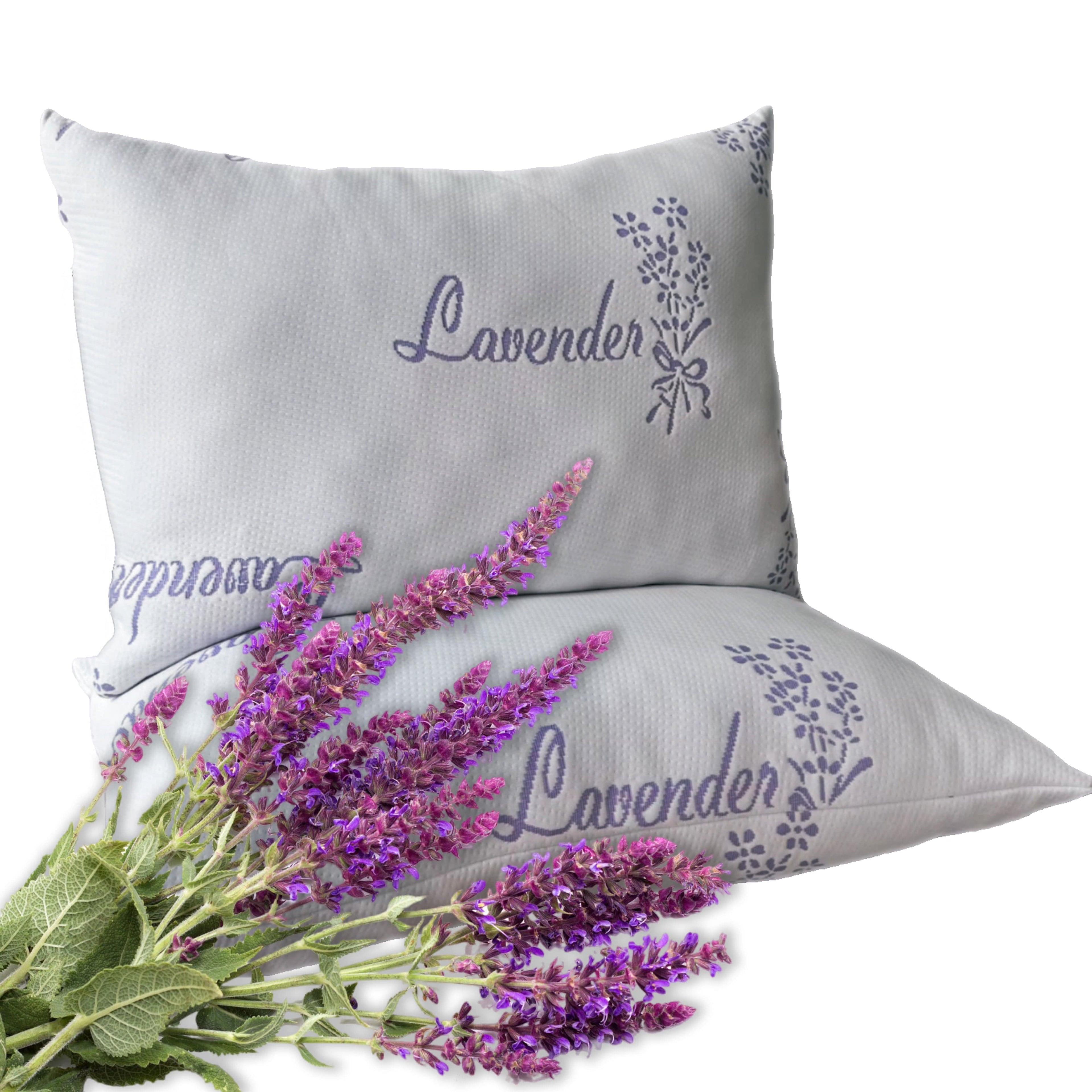 Lavender Infused Unique Hotel Pillow Hypoallergenic Microfibre Luxury Premium Fibre Filling for Superior Comfort and Support