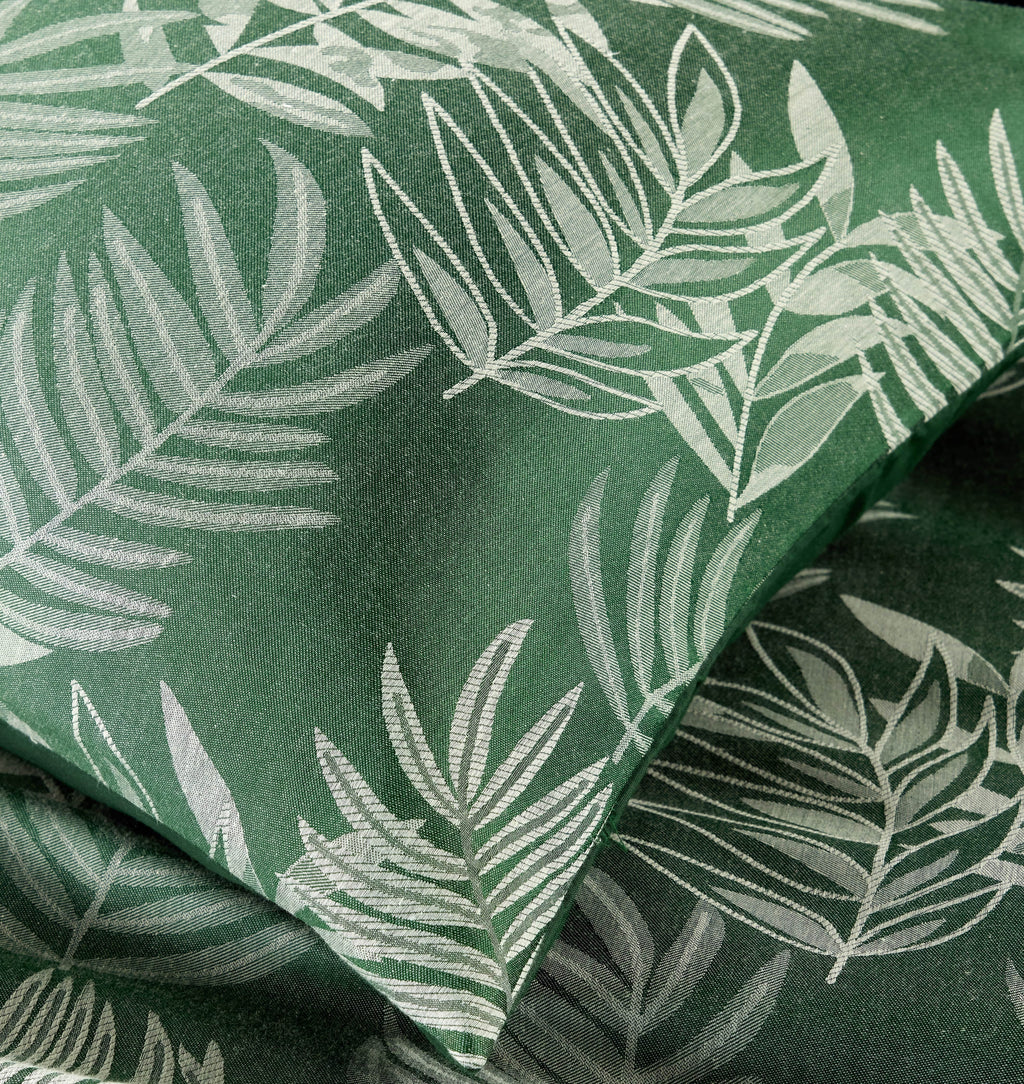 Leaf Jacquard Reversible Duvet Cover Sets in Grey and Pink with Cotton Blend for Ultimate Comfort Eco-Friendly Bedding in King Queen Double Single Sizes