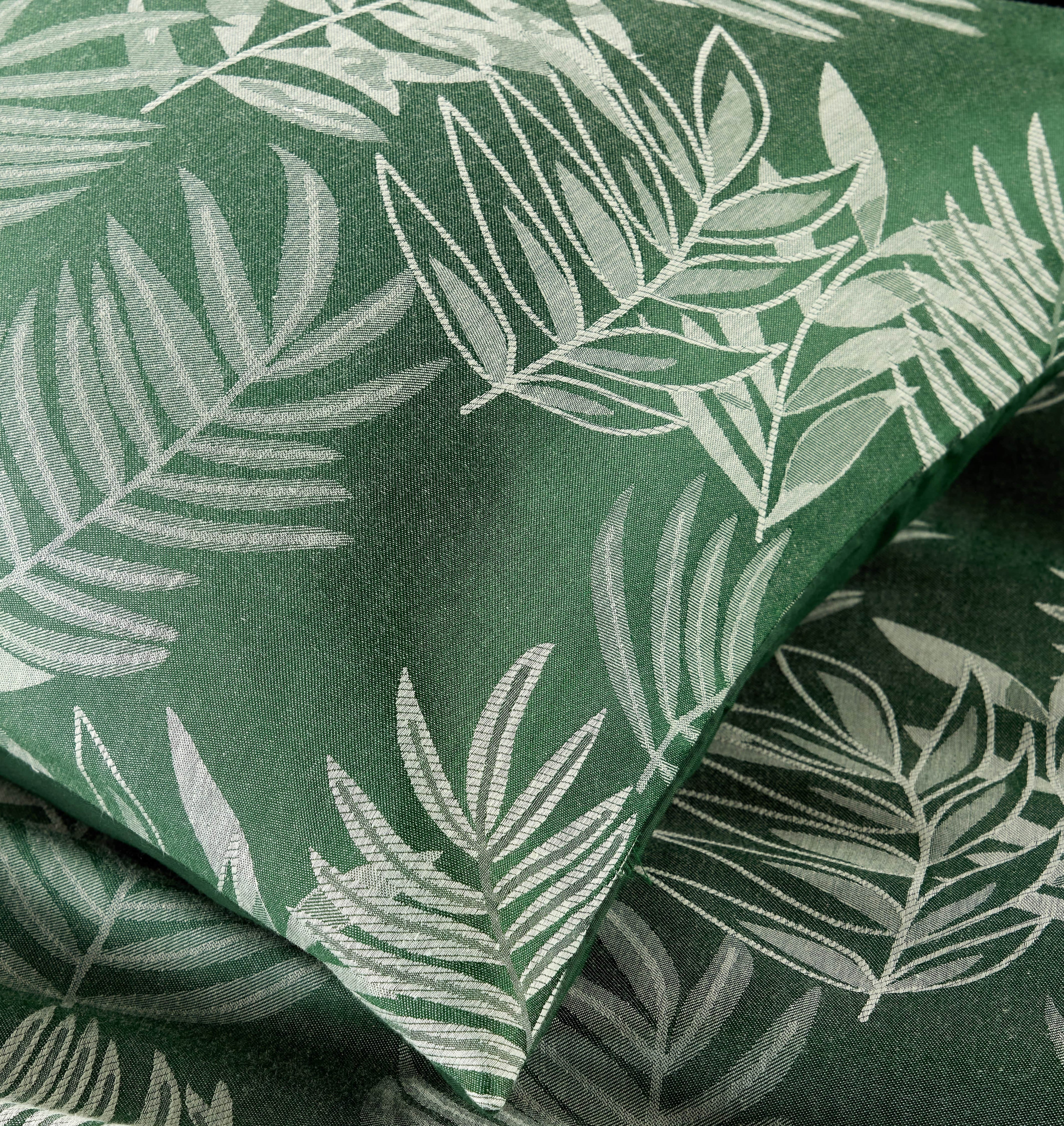 Leaf Jacquard Reversible Duvet Cover Sets in Grey and Pink with Cotton Blend for Ultimate Comfort Eco-Friendly Bedding in King Queen Double Single Sizes