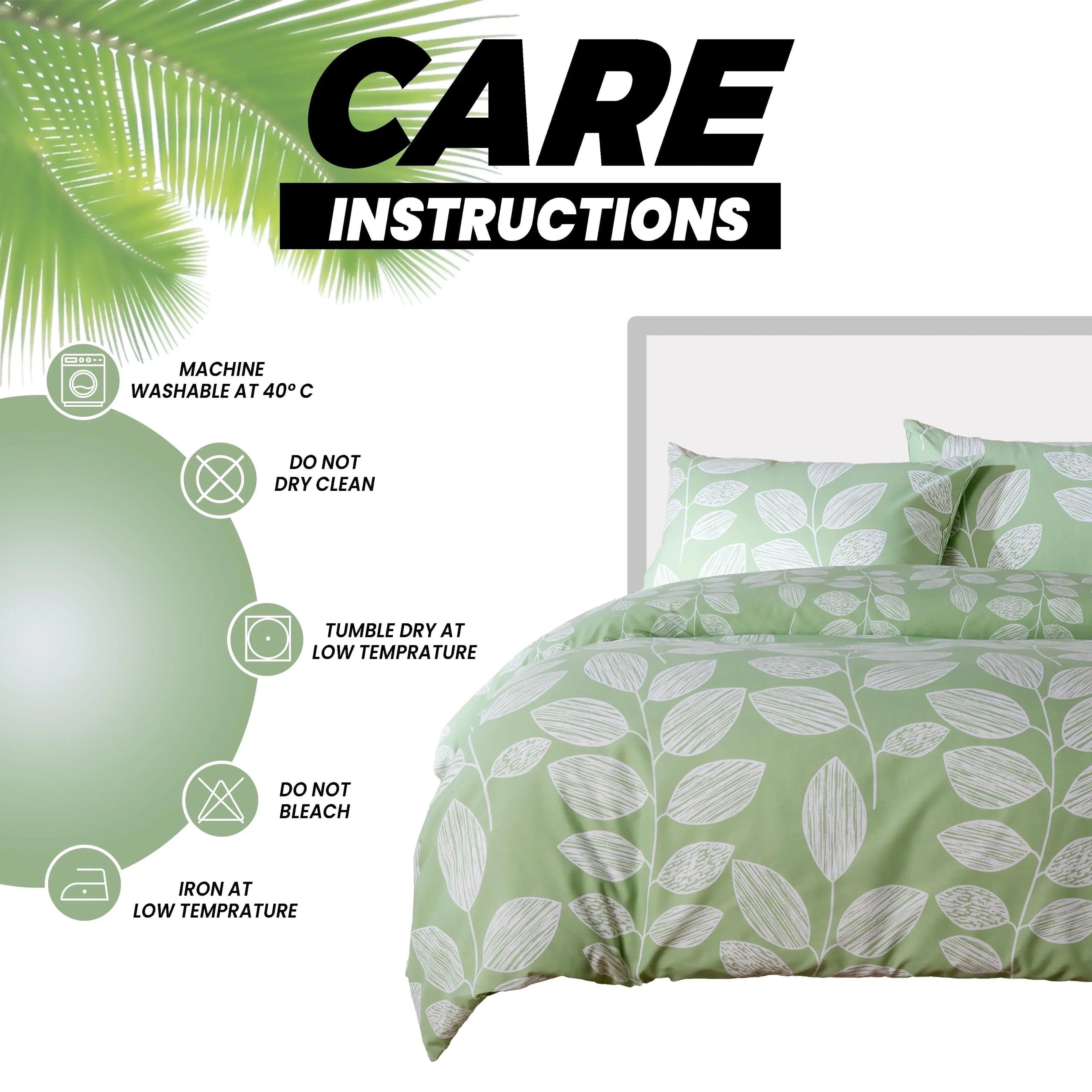 leaf-print-reversible-cotton-rich-duvet-cover-set-with-pillowcases-nature-inspired-bedding-in-black-and-gray-all-sizes-oeko-tex-certified-by-olivia-rocco-duvet-cover-990946681 - Bobobiy