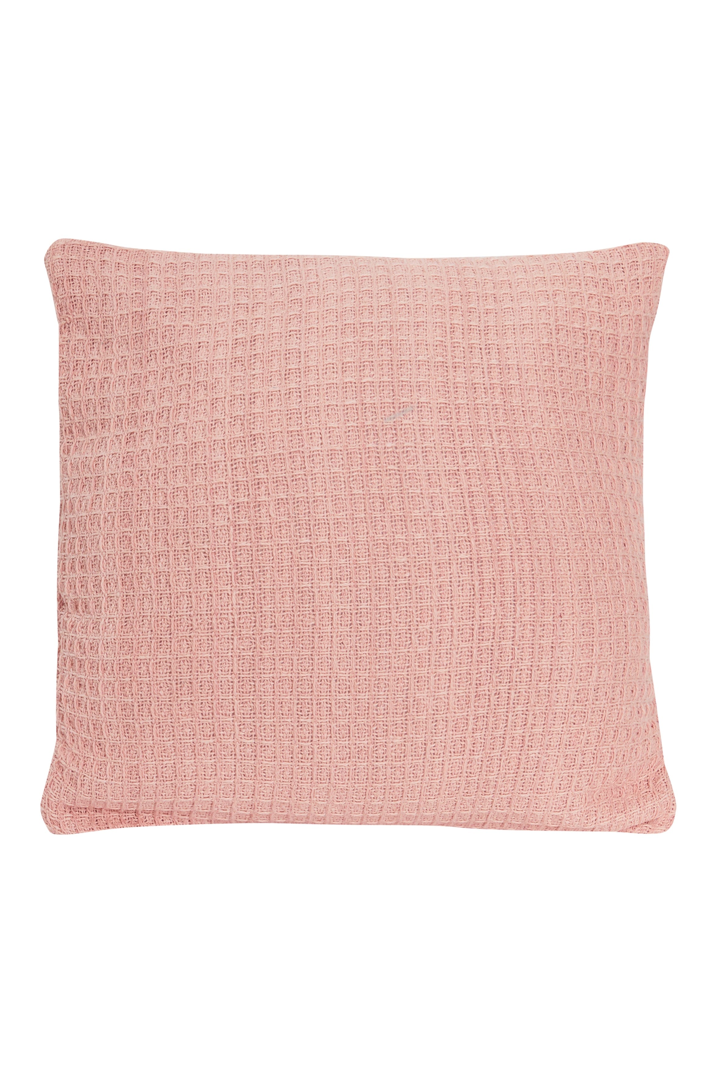 Lisbon Pure Indian Cotton Handwoven Honeycomb Vibrant Cushion Covers for Indoor Outdoor Use in Grey Ochre Navy Teal Silver Pink 17x17 and 24x24 Inches