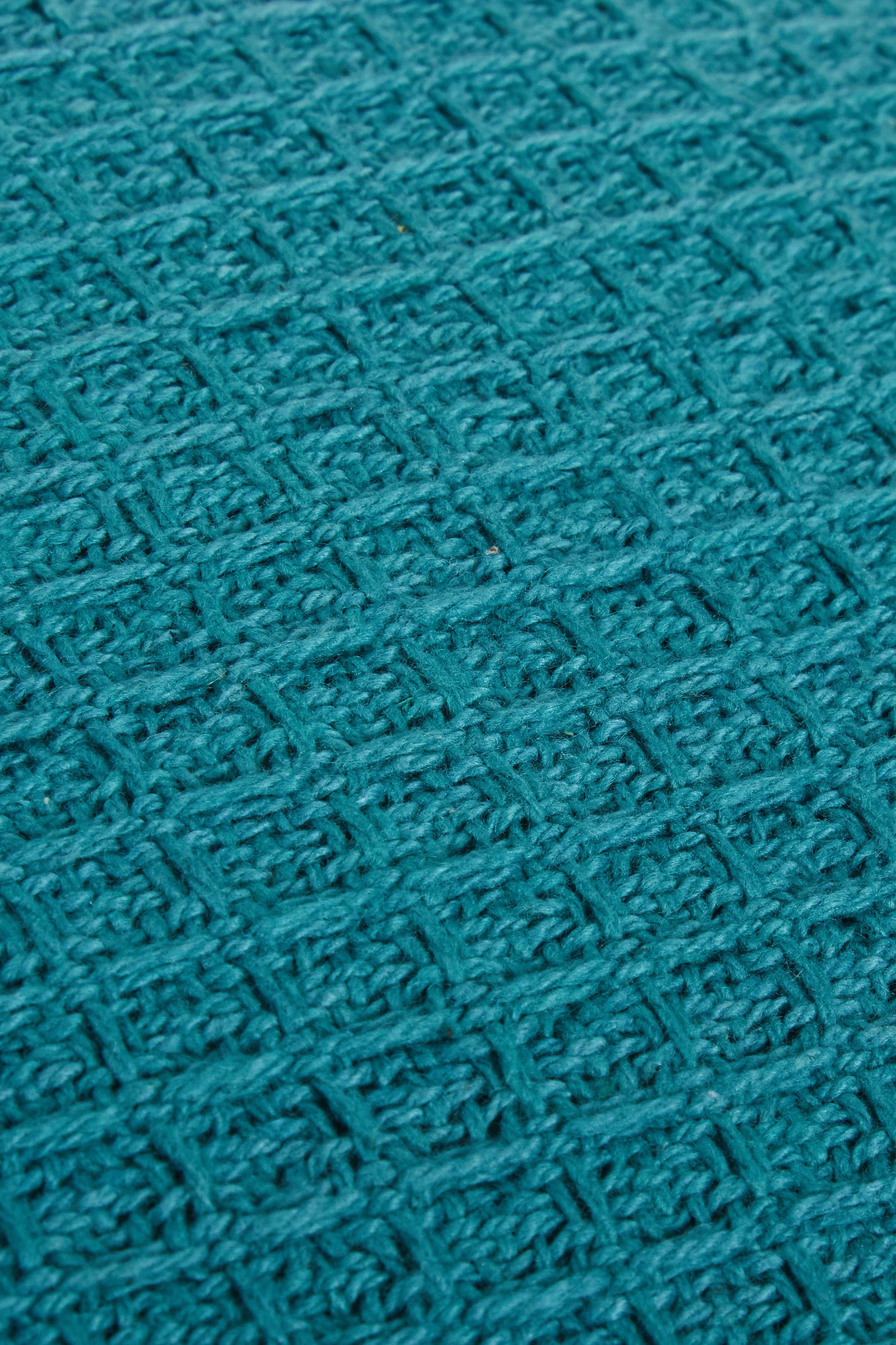 Lisbon Pure Indian Cotton Handwoven Honeycomb Vibrant Cushion Covers for Indoor Outdoor Use in Grey Ochre Navy Teal Silver Pink 17x17 and 24x24 Inches