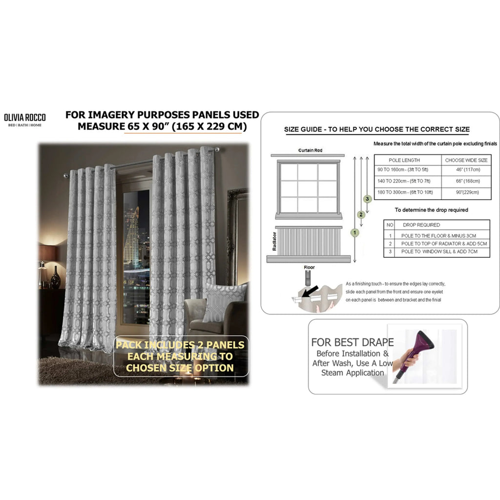 luxe-geo-velvet-eyelet-curtains-grey-thermal-insulated-soundproof-light-blocking-drapes-for-bedroom-lounge-by-olivia-rocco-curtain-1160973795 - Bobobiy