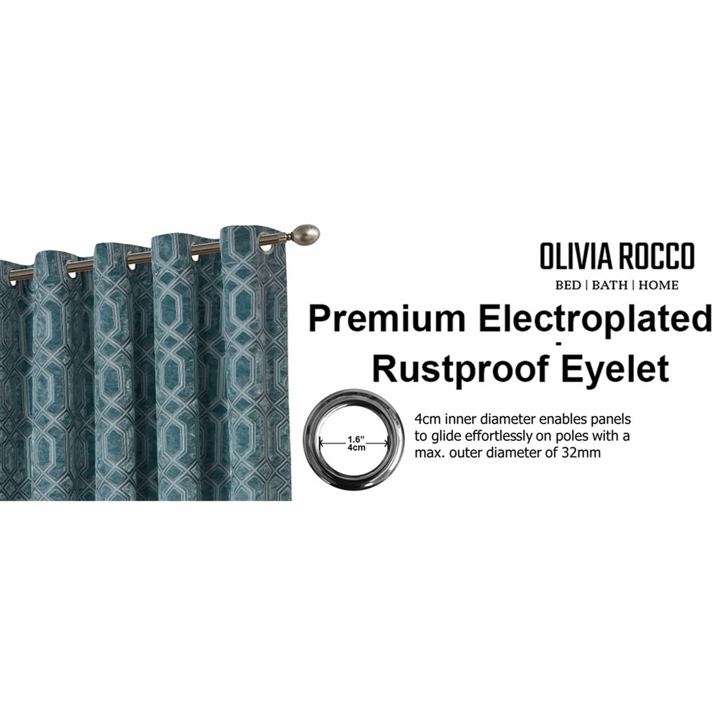 luxe-geo-velvet-eyelet-curtains-teal-thermal-insulated-soundproof-light-blocking-drapes-for-bedroom-lounge-by-olivia-rocco-curtain-1160973802 - Bobobiy