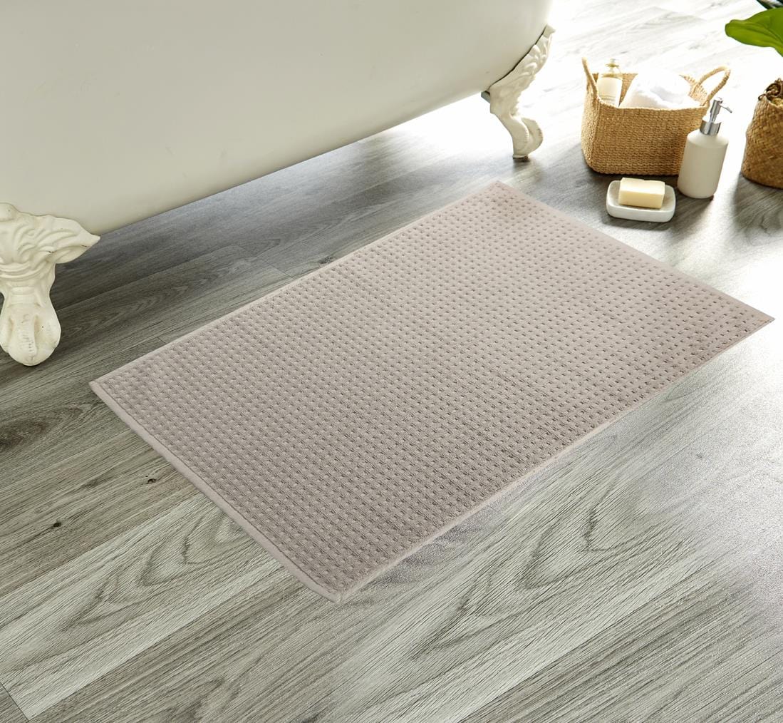 Luxe Ultra-Soft Deep Cotton Pile Bathmats Handcrafted Eco-Friendly Absorbent Quick-Drying Premium Cotton Rug for Bathroom Decor