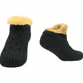 luxurious-nordic-fluffy-sherpa-lined-slipper-socks-for-men-and-women-warm-non-slip-indoor-winter-house-shoes-fair-isle-black-navy-grey-uk-4-7-8-12-by-sock-stack-s-m-black-socks-117817 - Bobobiy