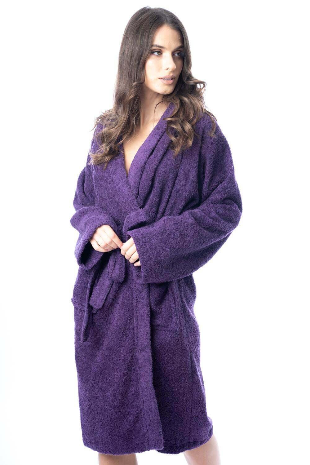 luxury-women-s-terry-cotton-bath-robe-ultra-absorbent-soft-cozy-dressing-gown-for-home-spa-gym-travel-by-daisy-dreamer-purple-m-robe-1176513570 - Bobobiy