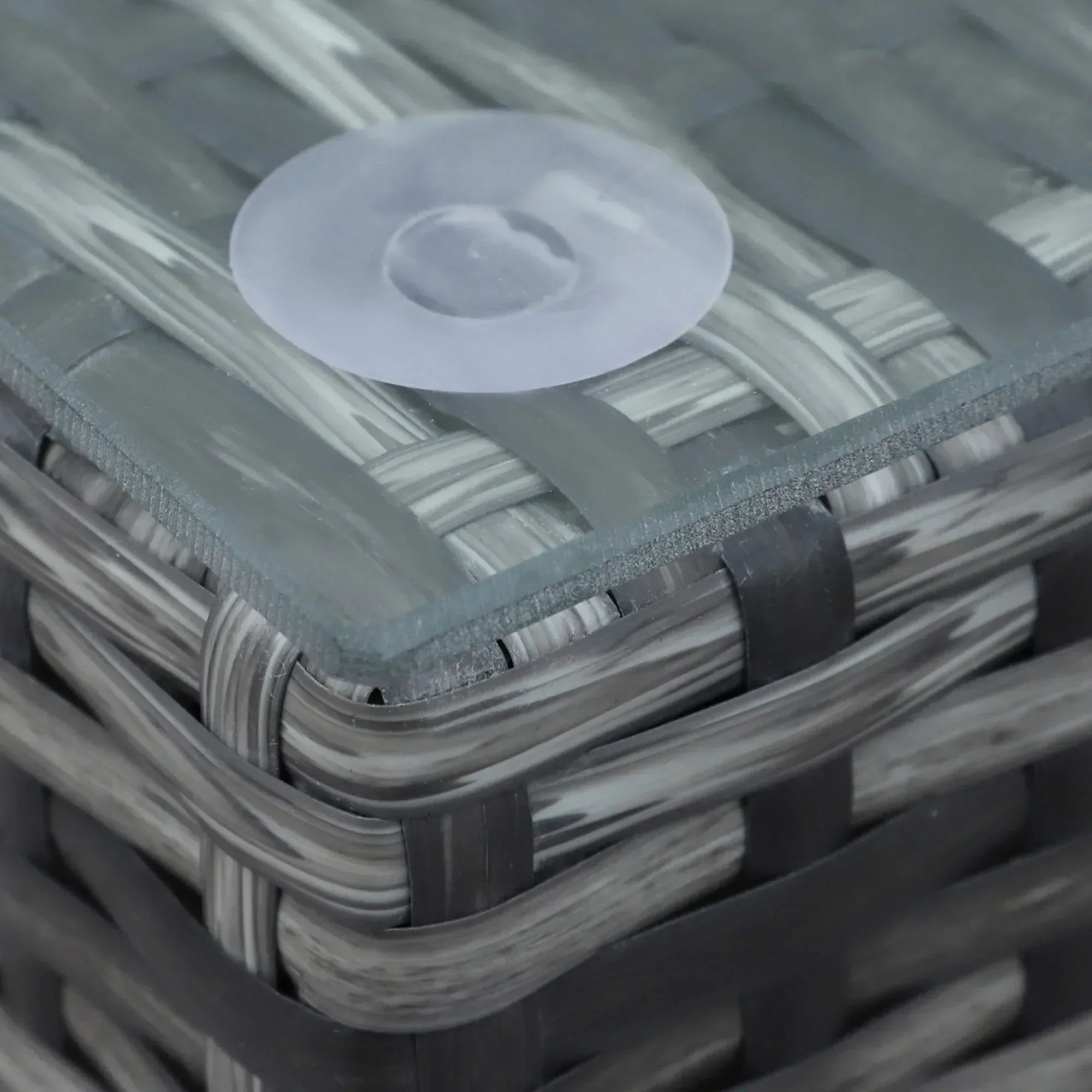 8 Piece Rattan Corner Sofa Set with Wide & Deep Seat, Assembled Aluminium PE Rattan Garden Furniture Set with Thick Cushions and Glass Top Table for Outdoor, Conservatory, Grey - Bobobiy