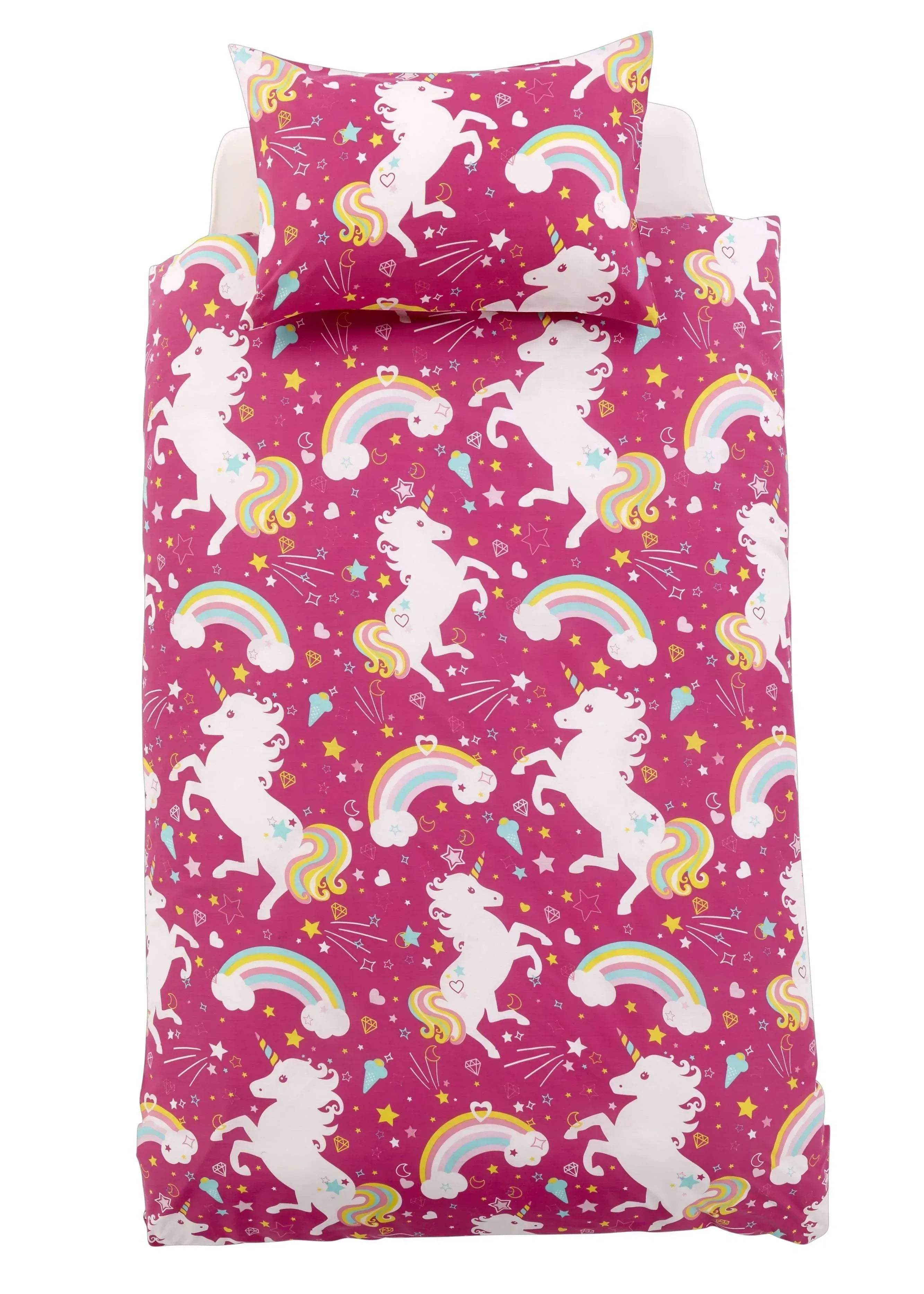 magical-unicorn-fairytale-duvet-cover-set-for-kids-cotton-rich-whimsical-design-oeko-tex-certified-bedding-available-single-double-by-olivia-rocco-duvet-cover-573849033 - Bobobiy