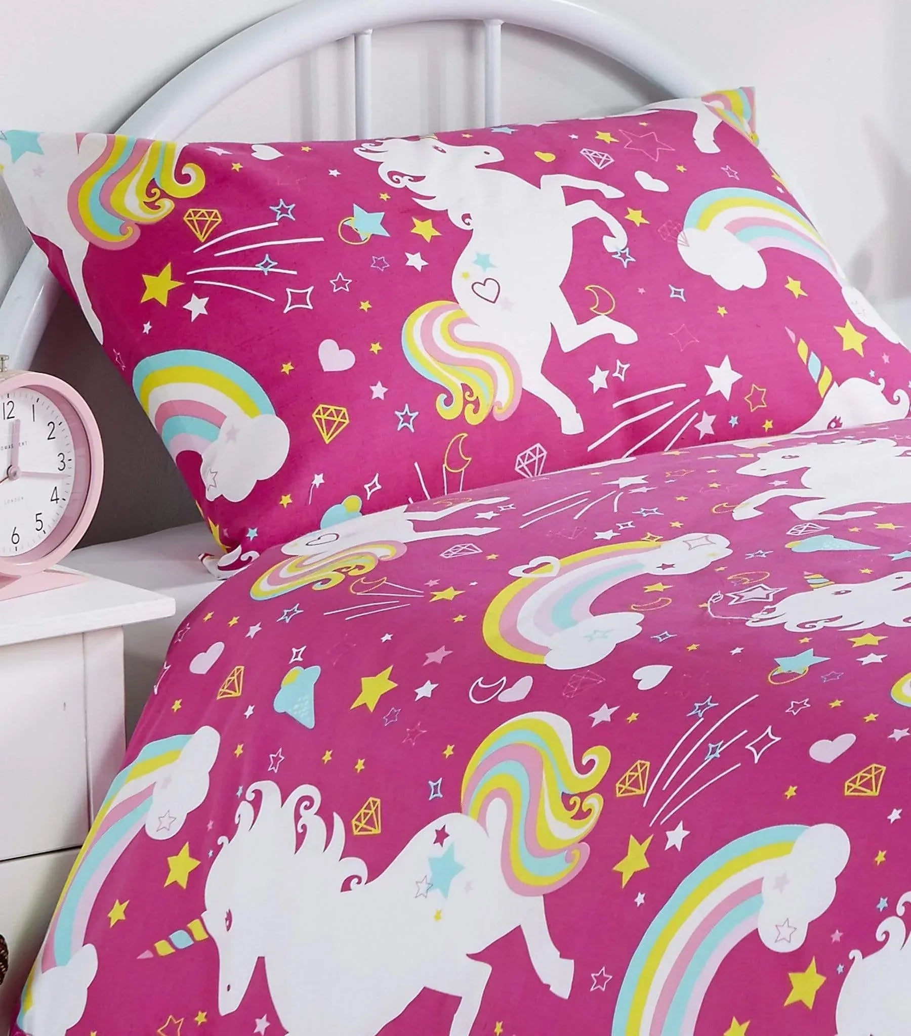 magical-unicorn-fairytale-duvet-cover-set-for-kids-cotton-rich-whimsical-design-oeko-tex-certified-bedding-available-single-double-by-olivia-rocco-single-pink-duvet-cover-573849019 - Bobobiy