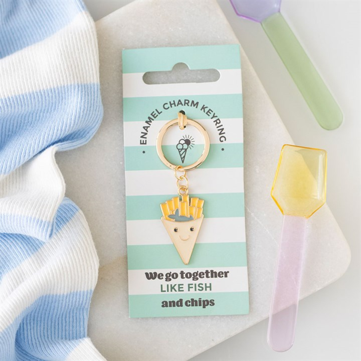 Fish and Chips Keyring