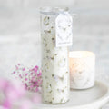 White Butterfly Print Vanilla Tube Candle - Bobobiy