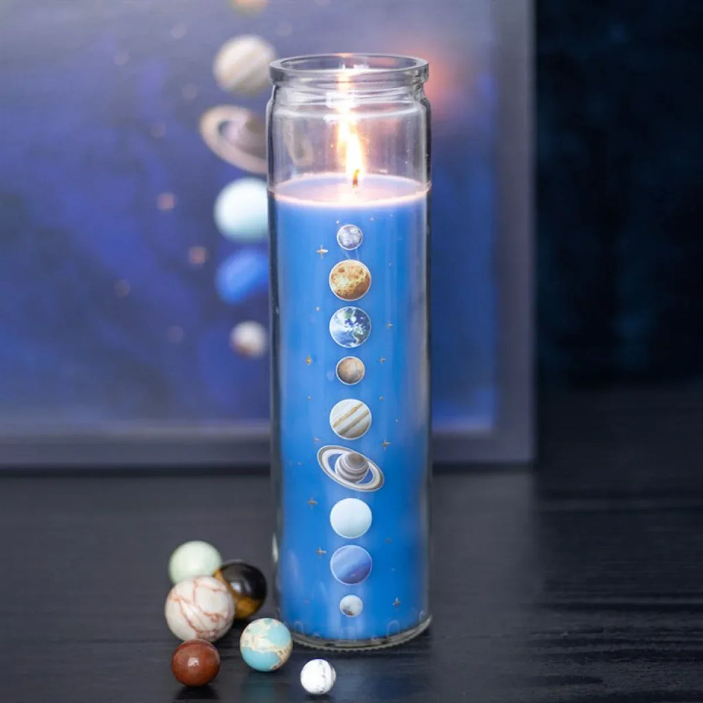 Solar System Cedar Tube Candle - Bobobiy
