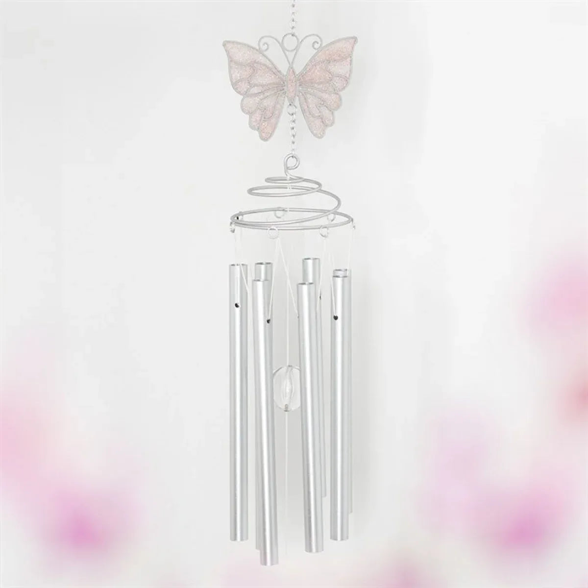 White Butterfly Windchime