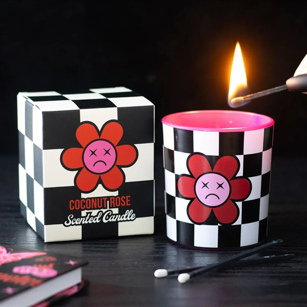 Sad Flower Coconut Rose Candle - Bobobiy