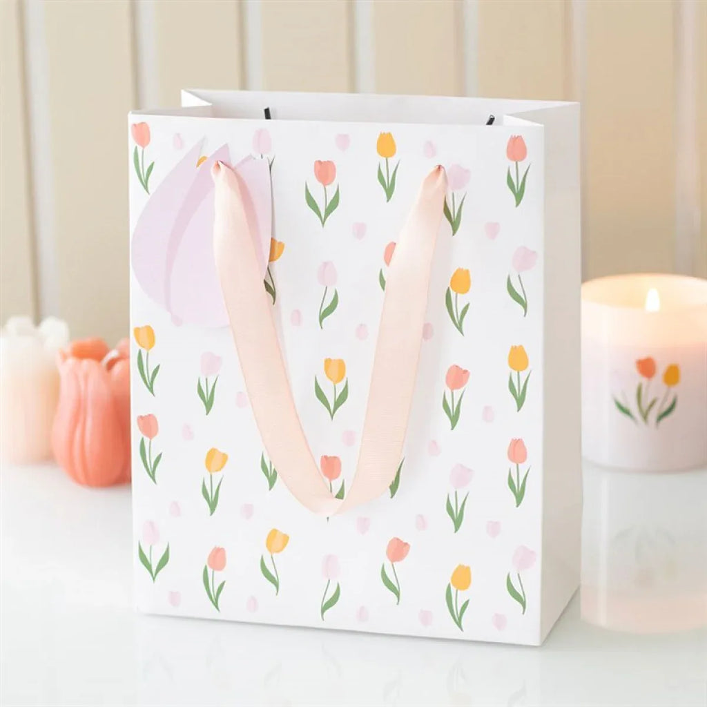 Tulip Print Gift Bag - Bobobiy