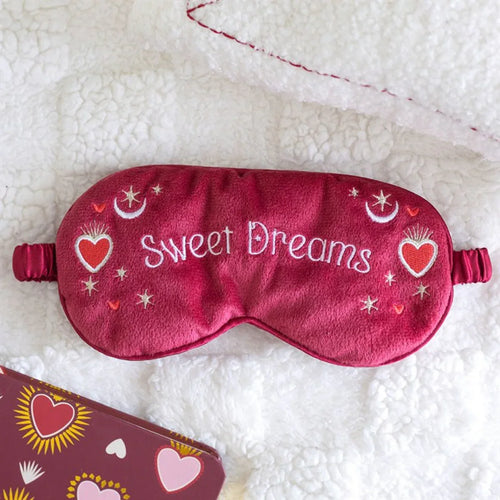 Sweet Dreams Velvet Sleep Mask - Bobobiy