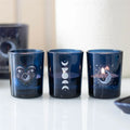 Set of 3 Blue Moon Votive Candle Holders - Bobobiy