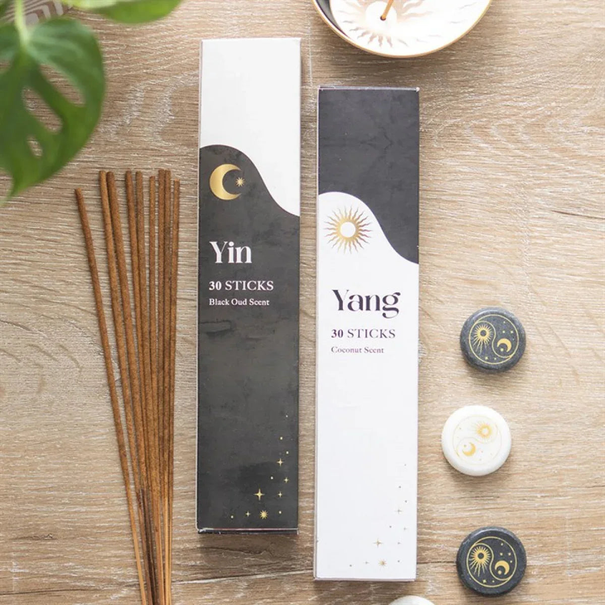 Set of 2 Yin Yang Incense Stick Packs - Bobobiy
