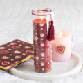 Sacred Heart Print Black Fig Tube Candle - Bobobiy