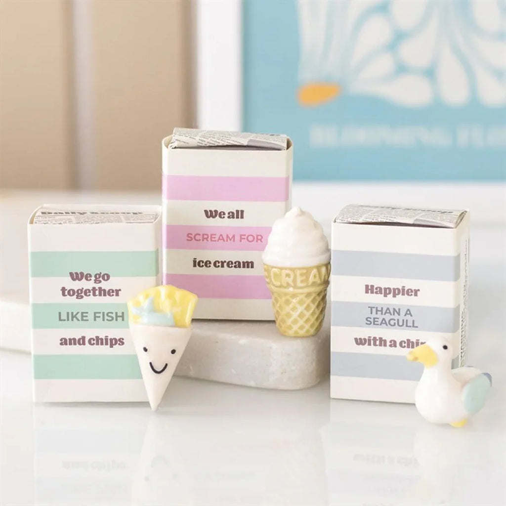 Set of 24 Seagull and Ice Cream Token Gifts in Display - Bobobiy