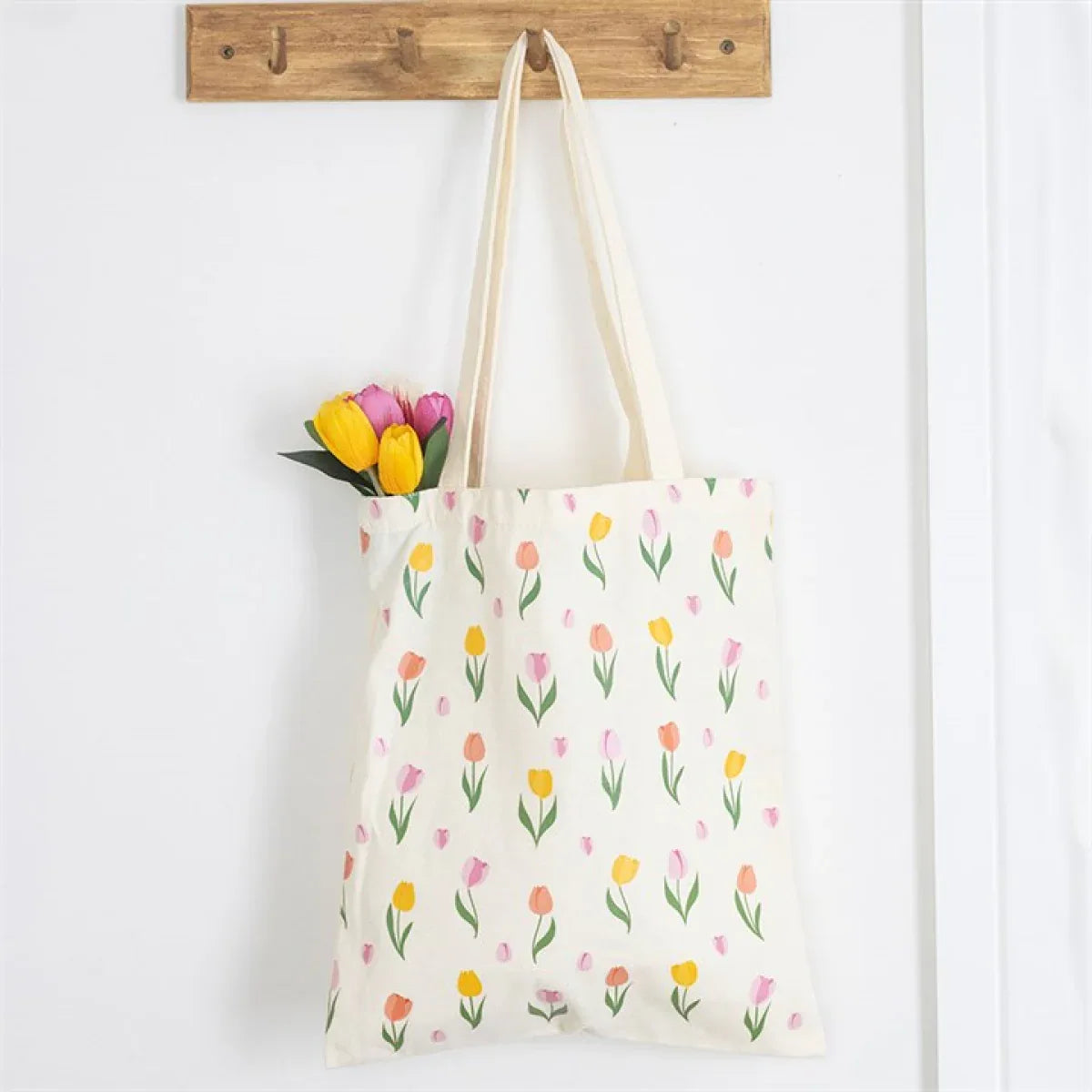 Tulip Print Tote Bag