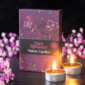 Set of 6 Dark Romance Opium Tealight Candles - Bobobiy