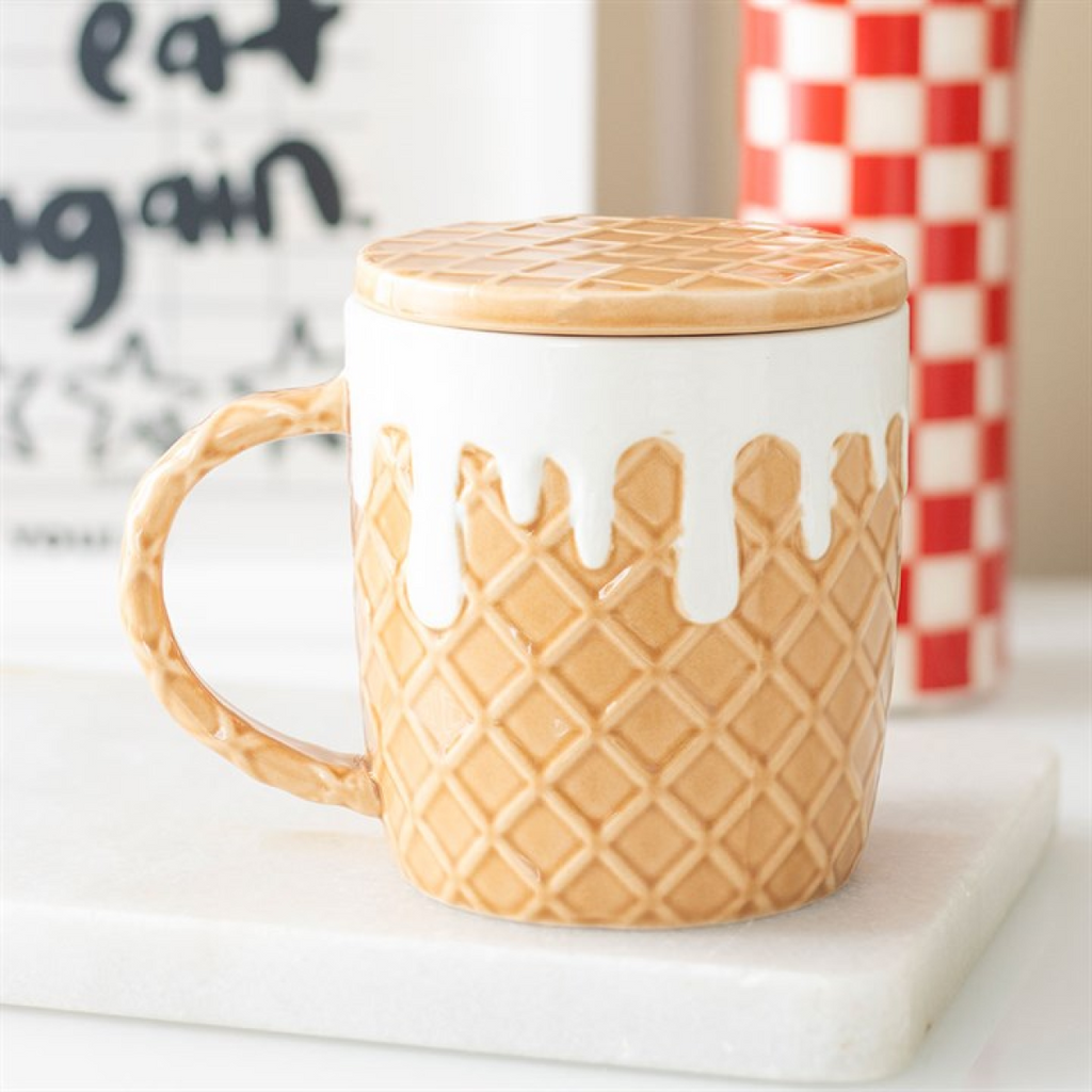 Waffle Mug and Coaster Set