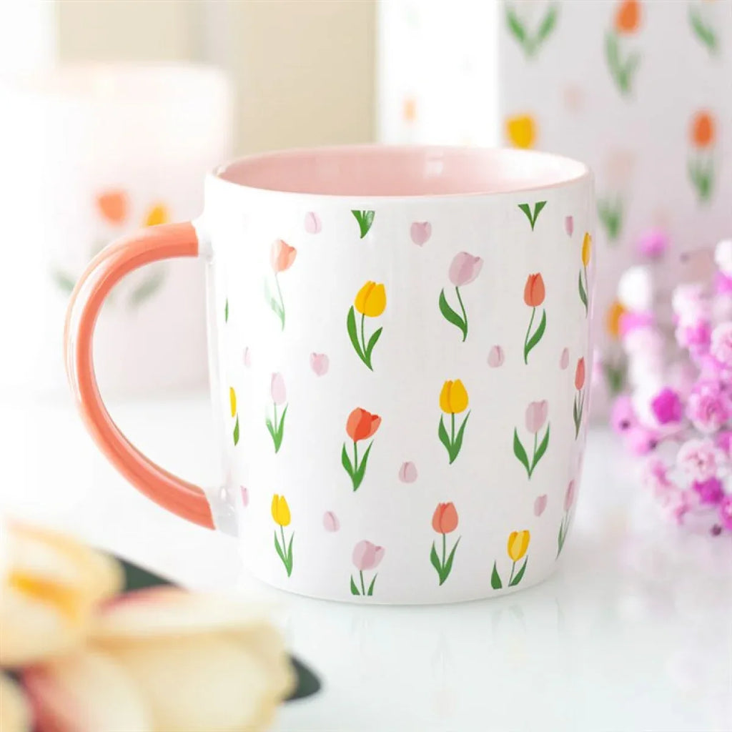 Tulip Print Mug - Bobobiy