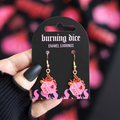 Burning Dice Earrings