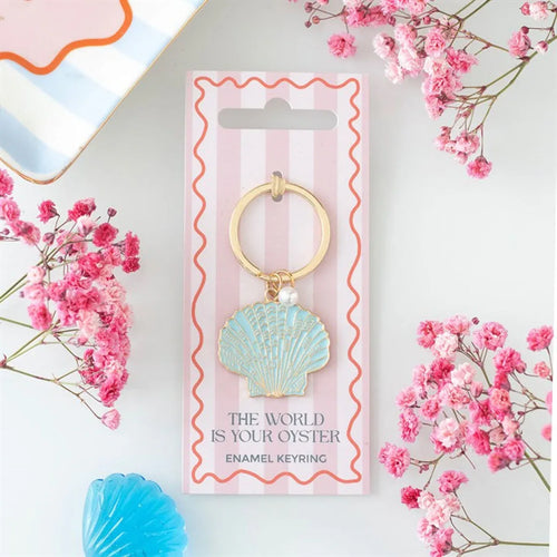 The World is Your Oyster Keyring - Bobobiy