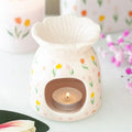Tulip Print Oil Burner and Wax Warmer - Bobobiy