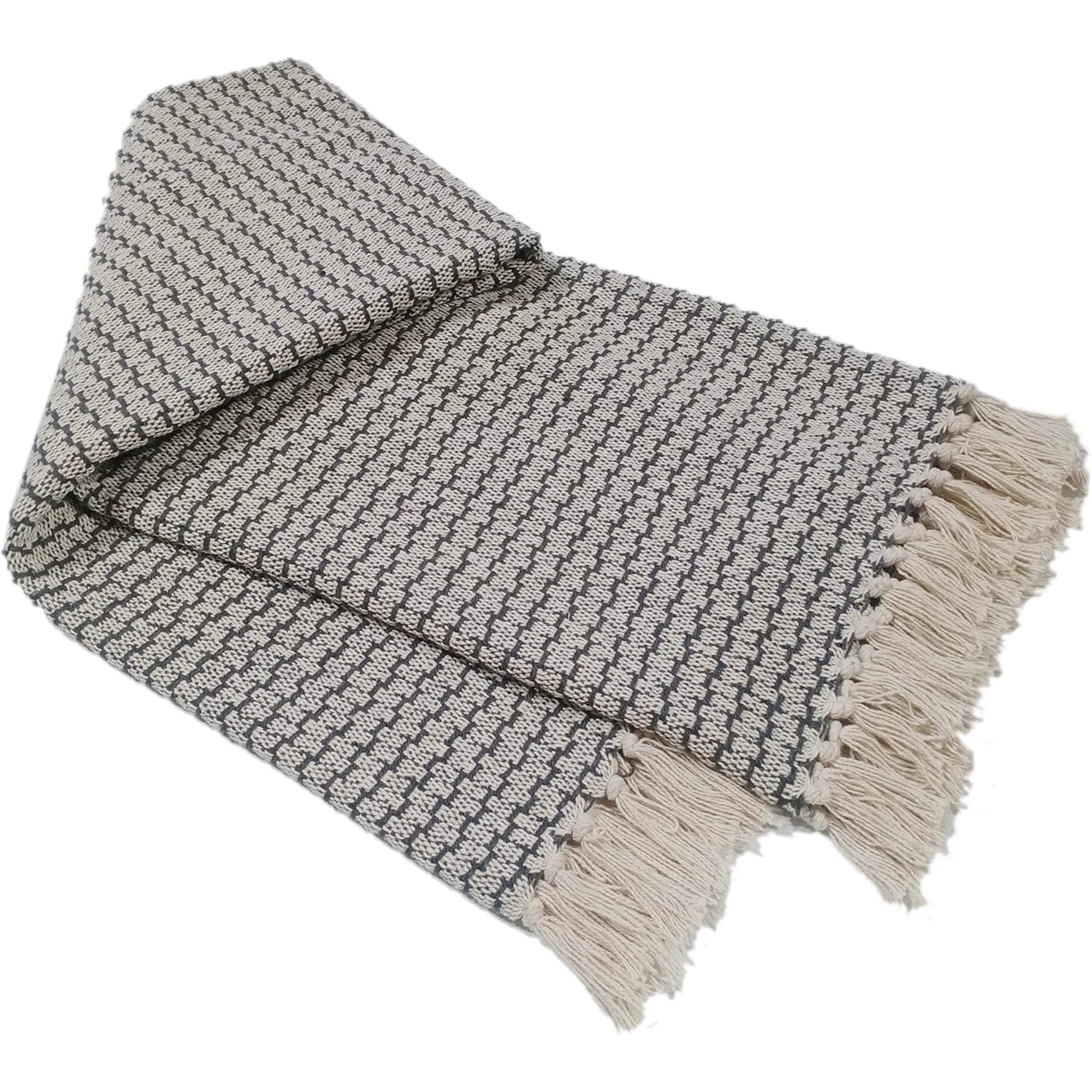 Marrakesh Eco-Friendly Super Soft Cotton Throws Lightweight Sustainable Recycled Cotton for Sofa Bed Chair Calming Colours By